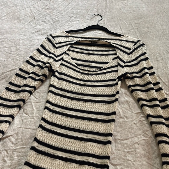 ASOS Black and White Knit Maxi Dress - Picture 5 of 6